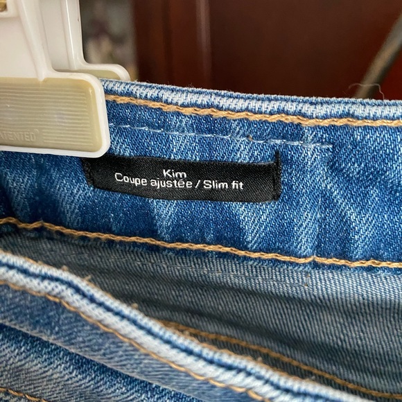 💙👖FRANK & OAK STRAIGHT LEG SLIM FIT MOM JEANS IN “KIM” STYLE BLUE JEANS👖💙 - Picture 4 of 5